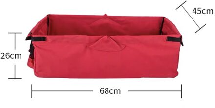 Alwaysme Zware Polyester Tuin Utility Wagon Winkelwagen Liner Voor Tuin Utility Wagon Winkelwagen 68X45X26CM rood