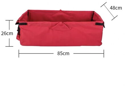 Alwaysme Zware Polyester Tuin Utility Wagon Winkelwagen Liner Voor Tuin Utility Wagon Winkelwagen 85X48X26CM rood
