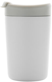 Alya gerecycleerde roestvrijstalen tumbler van 300 ml - maat One size Wit
