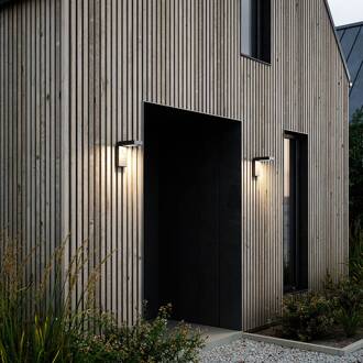 Alya Solar Wandlamp met Sensor Zwart