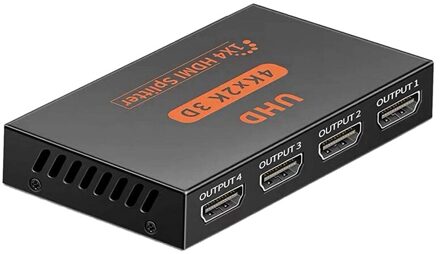 AM05-HDMI Compatibel Splitter 1 In 4 Out, 4K Ondersteunt Volledige Ultra Hd 1080P Switch Splitter Voor Pc Dvd Hdtv Projector