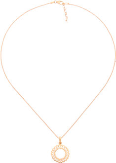 'Amada' Dames 925 Sterling Zilveren Ketting met Hanger - Roze ZH-7075/1 Rosé