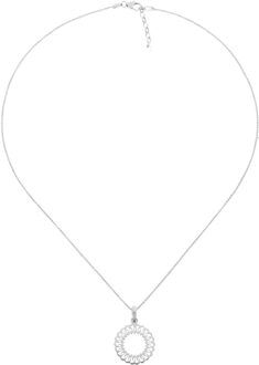 'Amada' Dames 925 Sterling Zilveren Ketting met Hanger - Zilver ZH-7075