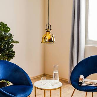 AMALFI hanglamp met transparante kap, goud goud, transparant