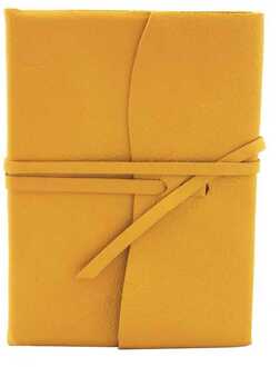 Amalfi Leren Notitieboek Zonnebloemkleur