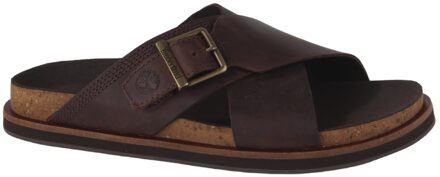 Amalfi Vibes heren slipper - Bruin - Maat 41,5