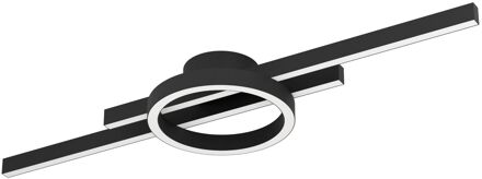 Amandolo Plafondlamp - LED - 77,5 cm - Zwart/Wit - Dimbaar