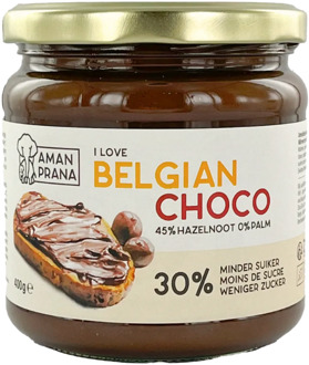 Amanprana Hazelnootpasta met cacao en kokosbloesemsuiker - 400 gram