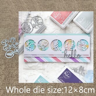 Ambachtelijke Metalen Stencil Mold Stansmessen 6 Stuks Bloemen Cirkels Set Scrapbook Die Cuts Album Papier Card Craft embossing