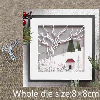 Ambachtelijke Metalen Stencil Mold Stansmessen Boom Frame Decoratie Plakboek Die Cuts Album Papier Card Craft Embossing