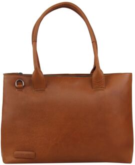 Amber Damestas 2 Vaks 15.6'' cognac - H 30 x B 43 x D 13 cm