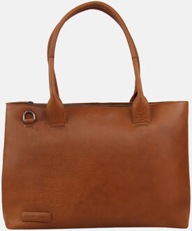 Amber Damestas 2 Vaks 15.6'' cognac - H 30 x B 43 x D 13 cm