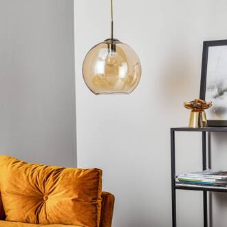 Amber glazen hanglamp BallsØ 30cm 1632AM