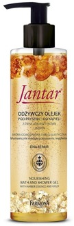 Amber Power Amber Nourishing Oils Under Shower And Bath To Score Dehydrated And Flexible Amber And Gold 400Ml