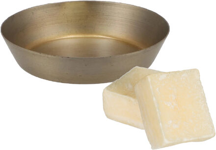 Amberblokjes/geurblokjes cadeauset - cashmere geur - inclusief schaaltje