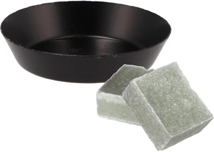 Amberblokjes/geurblokjes cadeauset - jasmijn geur - inclusief schaaltje