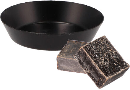 Amberblokjes/geurblokjes cadeauset - musk geur - inclusief schaaltje