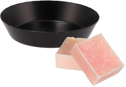 Amberblokjes/geurblokjes cadeauset - roos geur - inclusief schaaltje