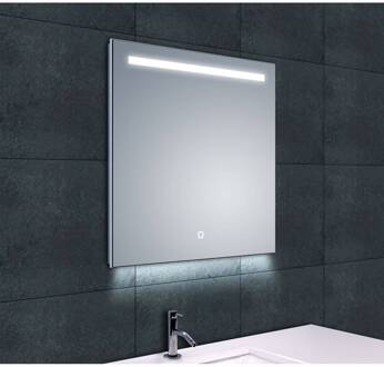 Ambi+ Condensvrije Spiegel 60X60 cm Met Led Verlichting Aqua Splash