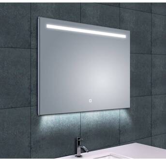 Ambi+ Condensvrije Spiegel 80X60 cm Met Dimbare Led Verlichting Aqua Splash