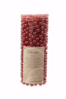 Ambiance Christmas kerstversiering kralenketting rood