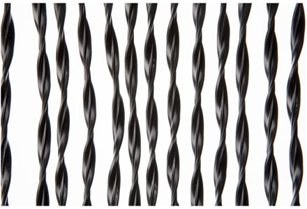 Ambiance Vliegengordijn - zwart - 93 x 210 cm - pvc - insectengordijn - tegen vliegen/insecten - deurgordijn