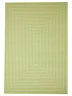 Ambiante Floorita binnen/buitenvloerkleed Braid - groen - 160x230 cm - Leen Bakker - 230 x 160