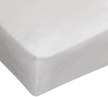 Ambiante Stretch Molton Hoeslaken - 60% Polyester - 40% Katoen - 1-persoons (90/100x200/210 Cm) - Wit