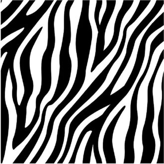 Ambiente 20x Jungle thema servetten met zebraprint 33 x 33 cm - Feestservetten Multikleur