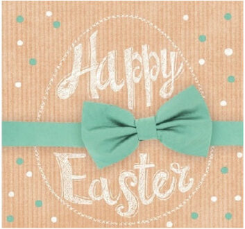 Ambiente 20x Pasen thema tafel servetten Happy Easter thema 25 x 25 cm Multi