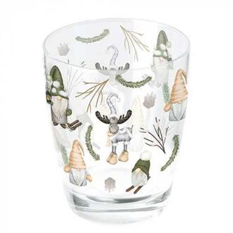 Ambiente Drinkglas 250ml Forest gnomes transparant