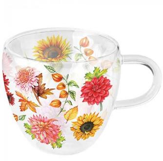 Ambiente Glas 200ml Autumn blooming transparant