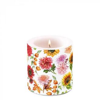 Ambiente Kaars klein Autumn blooming wit