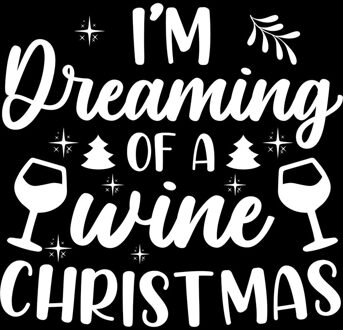 Ambiente Kerst thema servetten - 20x st - Dreaming of a Wine Christmas - 33 x 33 cm - wijn Zwart
