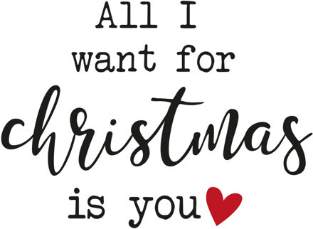 Ambiente kerst thema servetten - 60x- 33 cm - All I want for christmas - Feestservetten Wit