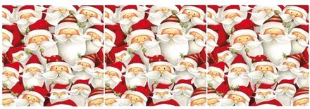 Ambiente Kerstservetten - 60x - kerstman - rood - 33 x 33 cm