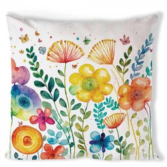 Ambiente Kussenhoes Vibrant spring white multi