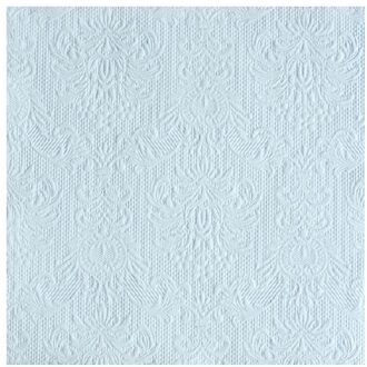 Ambiente Luxe servetten barok patroon lichtblauw 3-laags 15x stuks