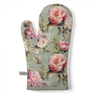 Ambiente Ovenhandschoen Peonies groen