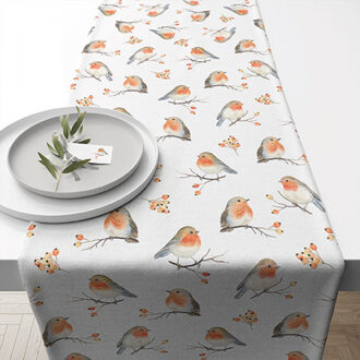 Ambiente ovenwant robin family Wit