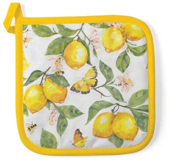 Ambiente Pannenlap fresh lemons wit multi