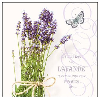 Ambiente Servet 25cm Bunch Of Lavender