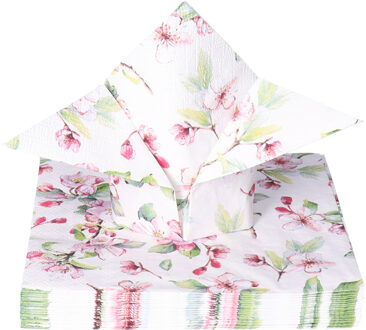 Ambiente Servet 33 Spring blossom white Wit