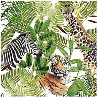 Ambiente Servetten - 20x st - jungle - 33 x 33 cm - papier - safari - feestservetten - lunch servetjess
