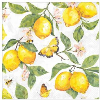 Ambiente Servetten 25cm fresh lemons wit fsc mix multi