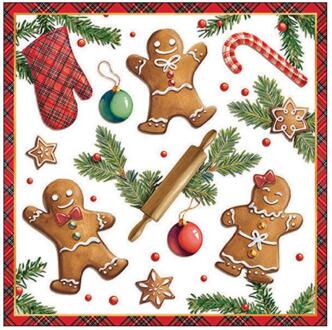 Ambiente Servetten 33cm Gingerbread multi