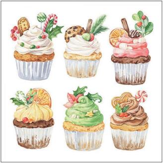 Ambiente Servetten 33cm Sweet Christmas multi