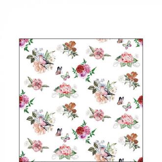 Ambiente Servetten Charlotte white 25cm wit