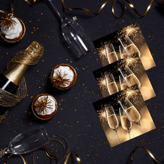 Ambiente Servetten Huwelijk - 20x stuks - 3 laags - 33 x 33 cm - bruiloft