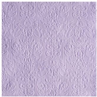 Ambiente Servetten Luxe - 30x stuks - 33 x 33 cm - lila - barok patroon - 3 laags